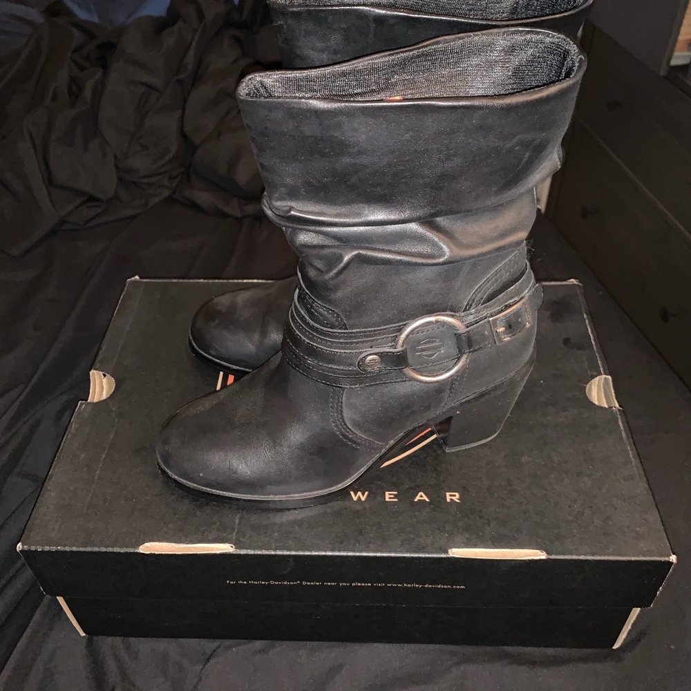 Harley Davidson leather boots women’s sz 6